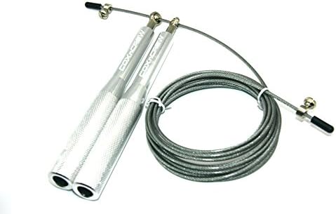 Coxncrew Aluminium Handle And High Stress Level Steel Wire 9.8FT Adjustable Fitness Crossfit Jump Skip Rope