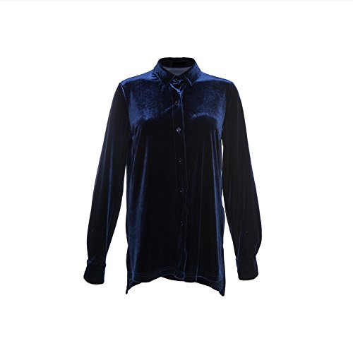 Haoduoyi womens turn-down collar long sleeve velvet boy…