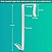 IPOW 10 Pack Stainless Steel 5 Inch Large Over The Door Hooks Metal Hanger Organizer for Shoe Holders,Coats, Hats,Bags