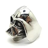 BoxDragon Jewelry Stainless Steel Mens Ring Biker Star Wars Darth Vader Mask Shape
