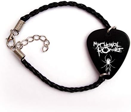 My Chemical Romance Guitar pick plectrum logo Bracelet (BW)