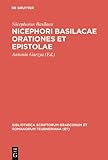 Orationes et Epistolae, Nicephorus Basilaca, 359871551X