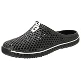 Aleader Unisex Garden Sandal Clog Shoes Black 8.5 B(M) US Womens / 7.5 D(M) US Mens