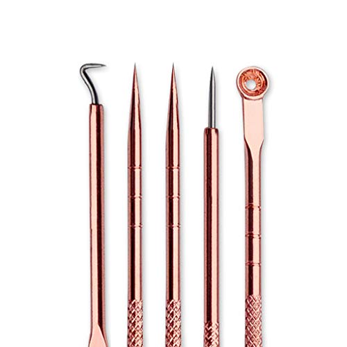 image for Kidirt 5Pcs Blackhead Acne Blemish Pimple Removal Needle Kit for Women