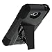 Compatible with LG Optimus L70 MS323, LG Optimus Exceed 2 VS450PP, LG Realm LS620, LG Ultimate 2 L41C Case, Dual Layer Shell Strike Impact Kickstand Case from MINITURTLE - Black