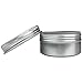 Beauticom (Quantity: 12 Pieces) 80G Refillable Silver Round Empty Aluminum Metal Tin Sample Jar Container with Screw Cap Lid for Candle, Beauty, Skincare, Cosmetics, Make Up, Balm, Salves