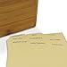 Cookbook People Recipe Box Bamboo (Unengraved) 4x6 Cards and 3x5 - Up to 300 Cards - Includes Dividers