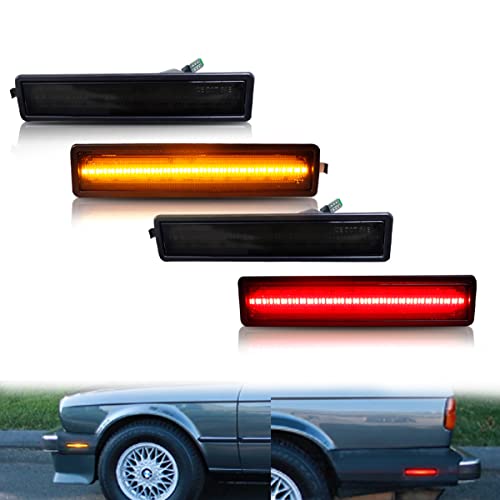 ADIIL 4PCS Front and Rear Bumper Sidemarkers Lamps