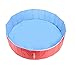 EXPAWLORER Foldable Dog Swimming Pool - Portable PVC Pet Bathing Tub for Outdoor Yard, Dog Whelping Box