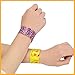 110 Pcs Slap Bracelets, Party Favors Slap Bracelet Pack with Colorful Different Patterns, 1.1 x 8.7 Inch