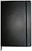 2018 Large Black Dinira Password Journal Notebook 7x10 Inches, Bonded Leather, Elastic Closure with a Guide to Hiding Your Passwords in Plain Sight