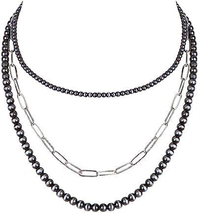 Amazon.com: Navajo Pearls Necklace • 4mm Beaded Necklace • 925