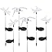 Solar Path Lights Yard Lights Led Lawn Lamp Solar Powered Outdoor Hummingbird Butterfly & Dragonfly Solar Garden Stake Light with Color Changing LED Light, 6 Pack Aunifun