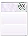 BLANK Business Standard Voucher Check Stock (Check On Top with two stubs / vouchers below) - Blank Check Paper - Versacheck Refills: Form #1000 - Purple - 500 Sheets per Ream