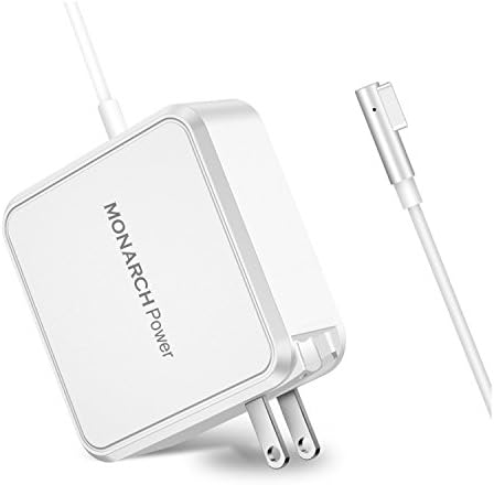 Macbook Pro and Macbook Air Magnetic L-Tip Monarch Power Replacement Charger Power Adapter 11-inch | 13-inch | 15-inch | 17-inch (Mid 2012 and Earlier Models)