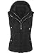 BOHENY Womens Quilted Fully Lined Lightweight Vest with Hoodie-L-BLACK_HOODIE