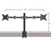 FLEXIMOUNTS D1D Full Motion Dual Arm Desk Monitor Mount Stand Fits 10