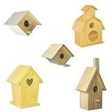 5 Assorted Bird House Kits