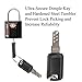 Forge Small Size TSA Approved Luggage Locks: Key Locks for Travel. Ultra Secure Dimple Key Travel Locks Alloy Body Luggage Locks. Black 8 Pack.