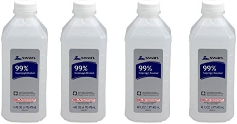 Isopropyl Alcohol 99% Solution, 16 Ounce (4Pack)
