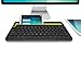 Logitech Bluetooth Multi-Device Keyboard K480 for Computers. Tablets and Smartphones. Black, Compact, Dial and Switch, Spill-Resistant Keyboard - 920-006342 (Renewed)