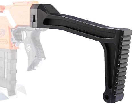 Worker F10555 Modified 3D Printing Shoulder Stock for nerf n-strike elite series(Type-A) - Black
