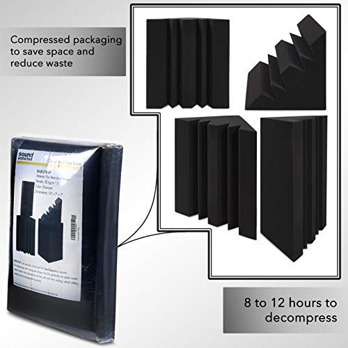 Sound Addicted - Corner Bass Traps (4 Pack) 12'' x 7'' x 7'' inches, Sound Dampening Acoustic Foam for Home Recording Studio, Theater or Home Cinema | BabuTrap - Thumbnail 6