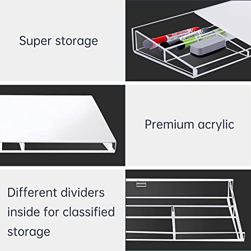 Small Acrylic Desktop DryErase Whiteboard Computer Keyboard Stand