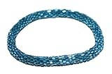 Crochet Glass Seed Bead Bracelet Roll on Bracelet Nepal Bracelet SB464