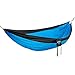 Youphoria Outdoors Double Parachute Camping Hammock Lightweight Nylon Compression Travel Hammock with Premium Wiregate Aluminum Carabiners - Straps Not Included