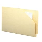 Smead End Tab File Jacket, Shelf-Master Reinforced Straight-Cut Tab, Flat-No Expansion, Legal Size, Manila, 100 per Box (76700)