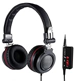Conambo CQ3 Active Noise Cancelling Headphones On Ear Foldable Headphone with Inline Mic for iPhone/iPad/iPod/Samsung/LG iOS Android Smartphones and Laptop PC with Airplane Adapter, Black