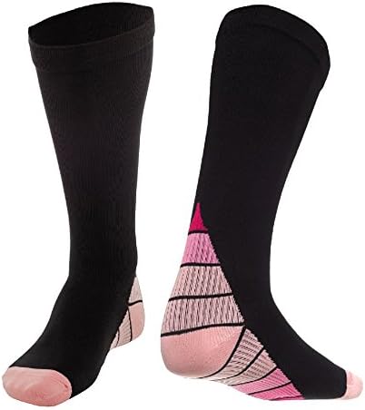 Rite Flo Compression Socks for Men &amp; Women (20-30mmhg), Best Graduated Athletic fit for Running, Travel, Pregnancy Maternity, Nurses, Boost stamina, Improves circulation, Faster recovery