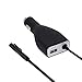 Surface Pro 4 Pro 3 Car Charger with 2.1A USB Port 5 Ft Cable Adapter with Power Switch for Microsoft Windows Surface Pro 3 Surface 4/ Pro 4 Laptop Tablet