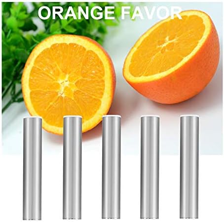 Aromatherapy Inhaler, Diffuser Oil Accessory - Orange vitamin filler (5 Pcs)