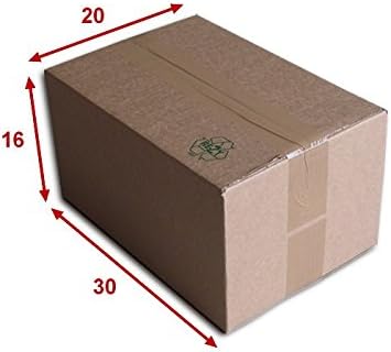 Cajas cartón (N ° 34) formato 300 x 200 x 160 mm: Amazon.es: Oficina y papelería