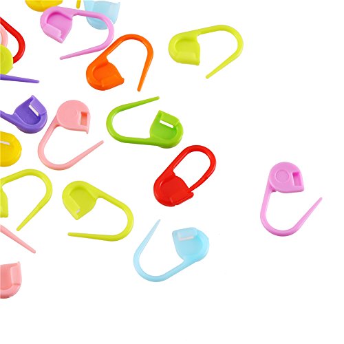 LOKIPA Crochet Locking Stitch Markers for Knitting 120pcs Mixed Color Stitch Marker Set Knitting Stitch Counter Needle Clips - Thumbnail 5