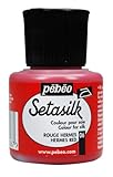 Pebeo Setasilk Silk Painting 45-Milliliter Bottle, Hermes Red