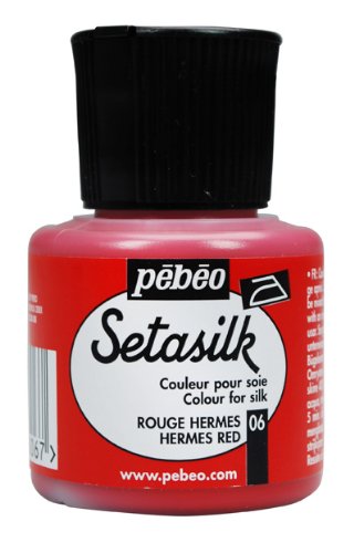 Pebeo Setasilk Silk Painting 45-Milliliter Bottle, Hermes Red