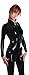 AvaCostume Women's Black Latex Rubber Catsuit Bodysuit Unitard