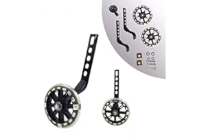 HUWAY training wheels flash mute wheel bicycle stabiliser mounted Kit compatible for bikes of 12 14 16 18 20 Inch， 1 Pair
