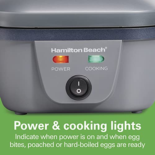 Hamilton Beach 6in1 Electric Egg Cooker for Hard Boiled Eggs, Sous