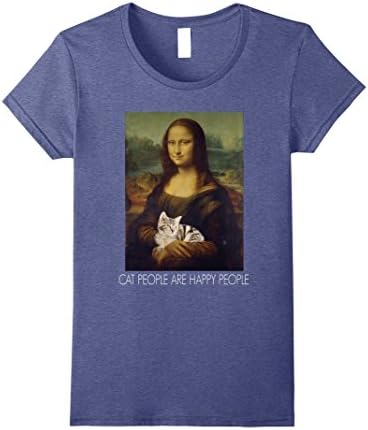 Mona Lisa Cat People Are Happy People Cat Lovers T-Shirt