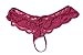 JuicyRose Women's Sexy Lingerie Lace Sleepwear Halter Babydoll V-String Miniskirt (US L=Tag XL, Purple)