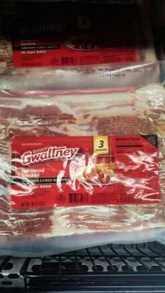 Gwaltney: Hardwood Smoked Bacon 3 Lb. (2 Pack)