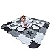 Wee Giggles Non-Toxic, Extra Thick Foam Baby Play Mat for Tummy Time and Crawling (Black/White)