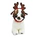 HBuir Pet Reindeer Santa Hat Christmas Costume Antlers Head Wear for Dog
