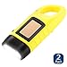 Simpeak [ 2-Pack] Hand Crank Flashlight, Solar Powered Rechargeable Survival LED Flashlight for Outdoor Sports, Yellow
