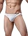 Avidlove Men Underwear Low Rise Briefs Solid Stretch Hip Bikinis 4 Packs White XL