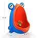 Zhoma Baby Urinal for Boys - Cute Frog Potty Training Urinal for Pee Trainer with Funny Aiming Target - Blue